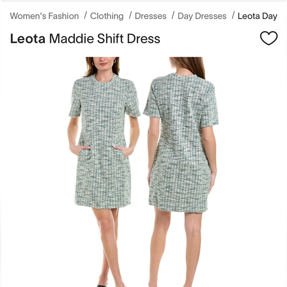 Leota Maddie Shift Dress M